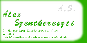 alex szentkereszti business card